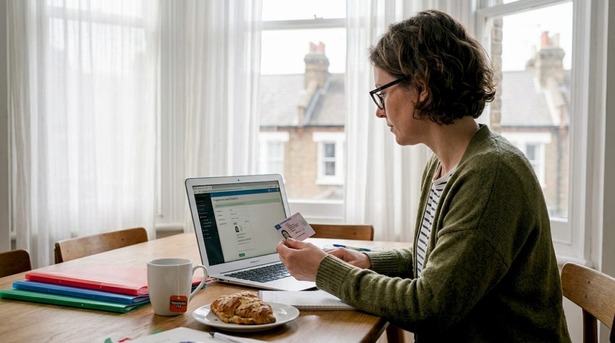 Property manager digitally registering guest information