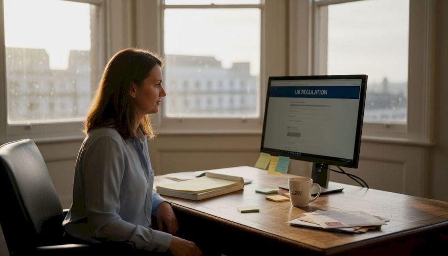 Property manager reviews EU compliance documents