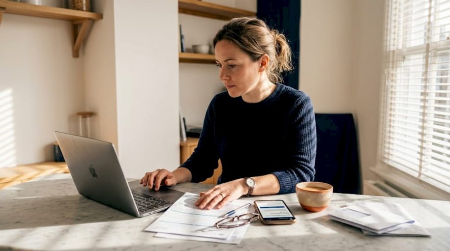 Property manager reviews rental registration forms