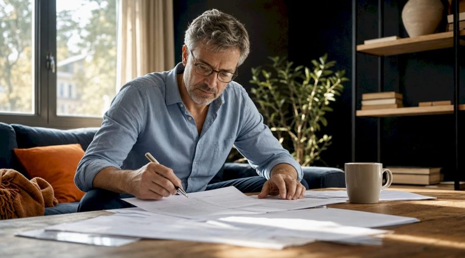 Property owner reviewing EU rental regulation documents
