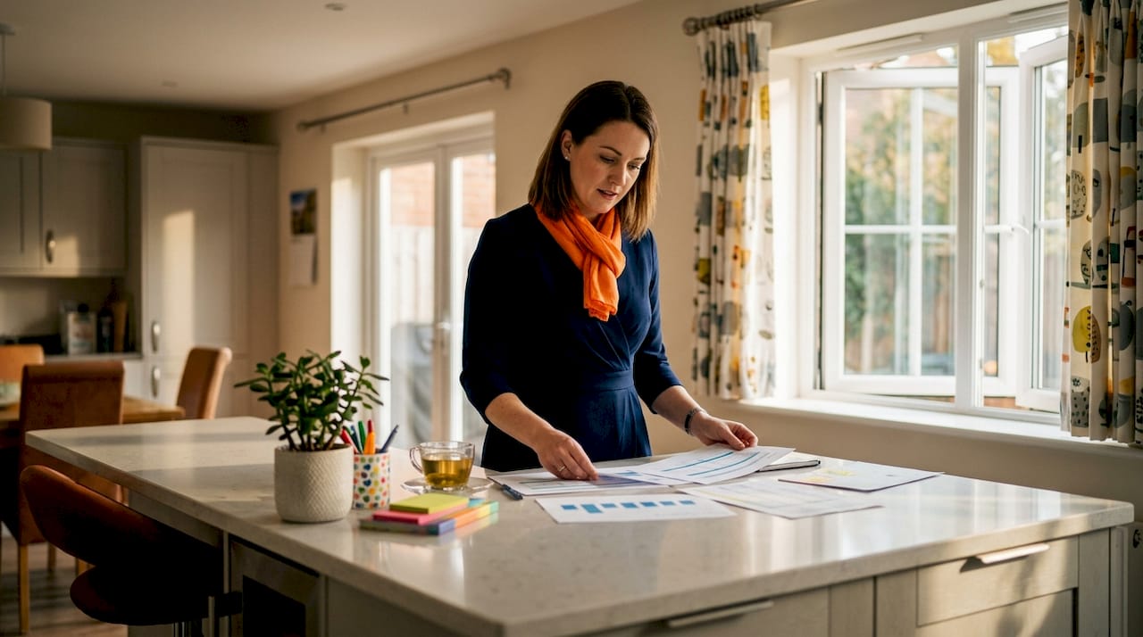 Property manager analyzing accommodation insights
