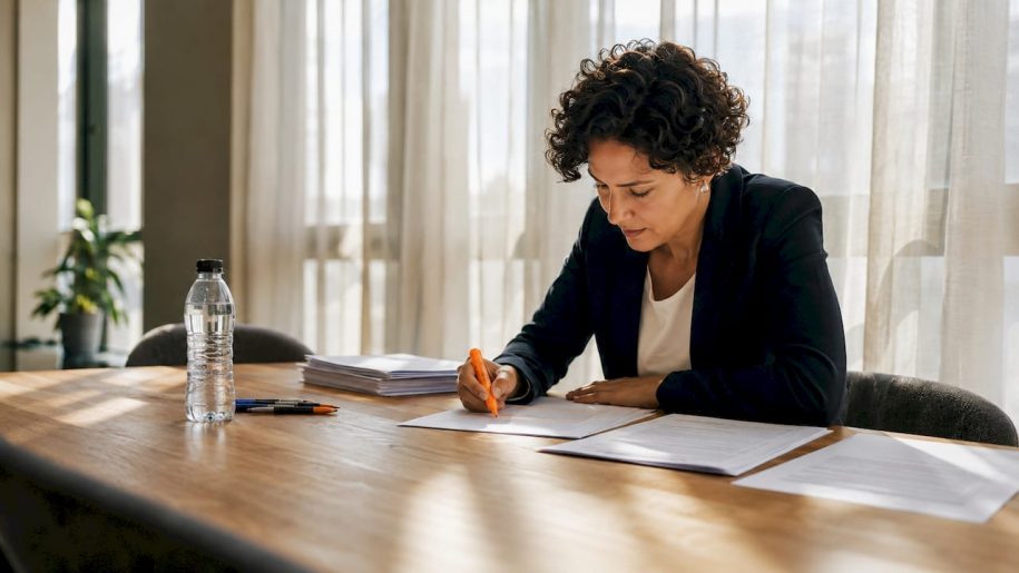 Compliance officer reviewing GDPR records