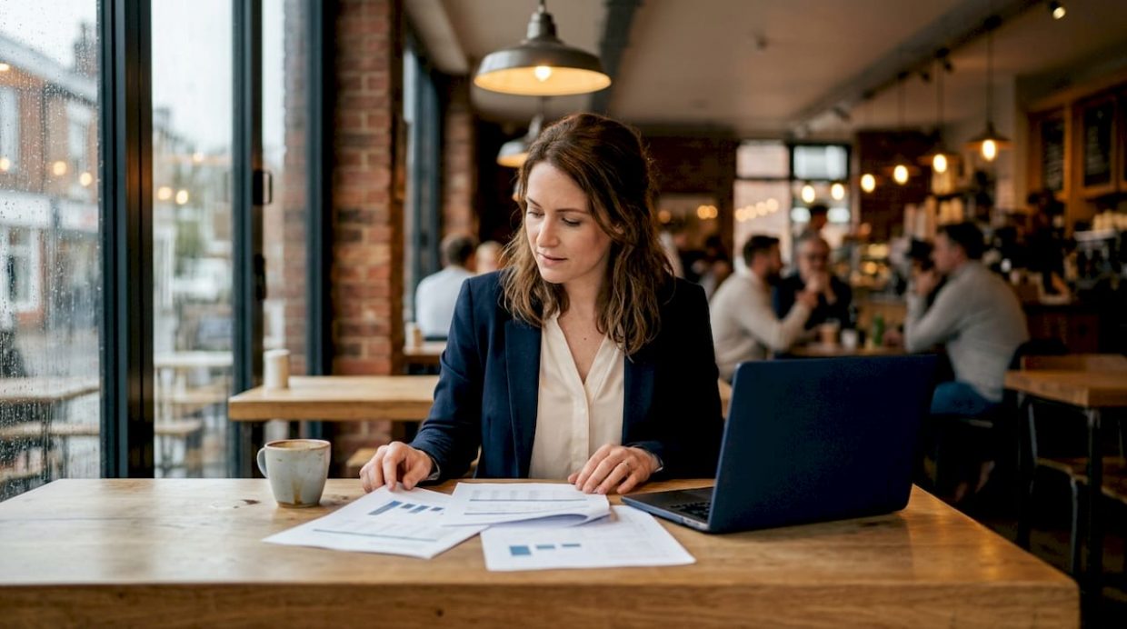 Data analyst reviewing guest data audit reports