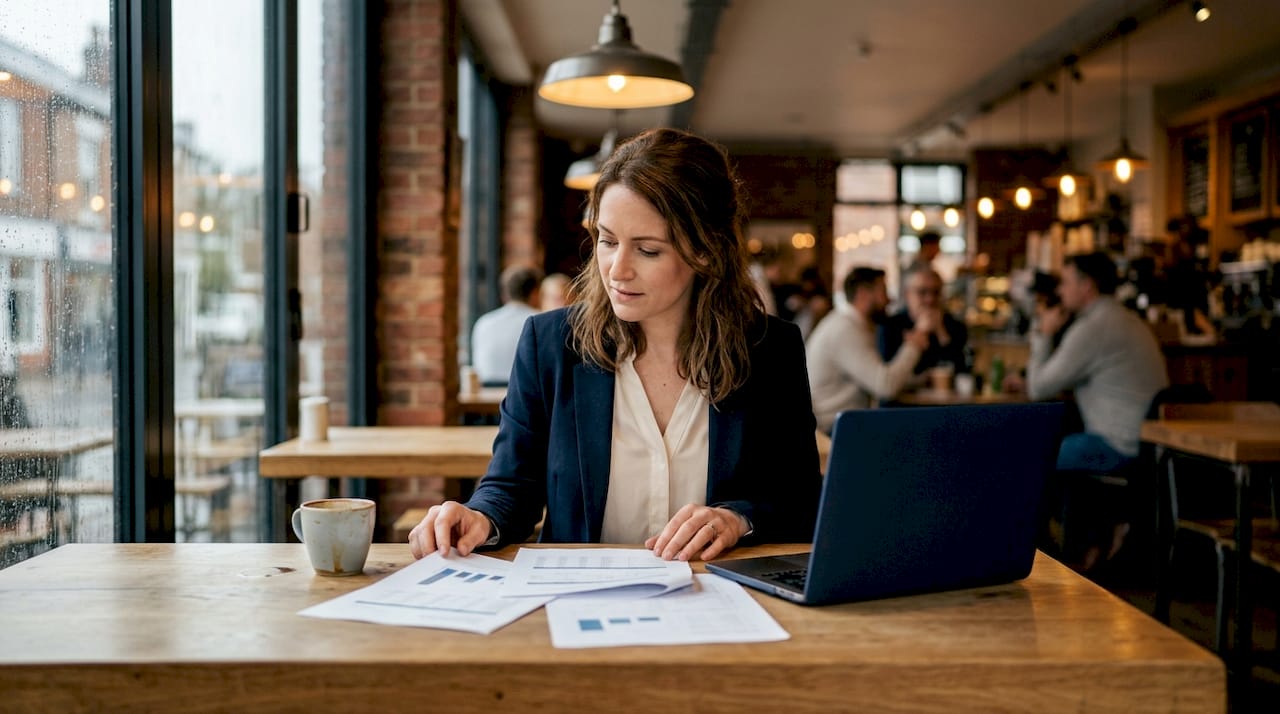 Data analyst reviewing guest data audit reports